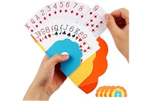 Szlishuo Card Holders for Playing Cards: Portable Plastic Hands-Free Kids Card Holder Gift for Poker Parties & Family Card Game Nights