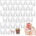 YOUKE OLA 36 Pack Sublimation Shot Glasses Cups with Heavy Base Sublimation Blanks Cute Shot Glass Tumbler Bulk for Heat Press, Personalized Gift, Wedding, Party, Frosted 1.5oz