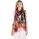 DANA XU 100% Pure Mulberry Crinkle Georgette Silk Large Size Wedding Pashmina Shawls and Wraps travel floral Scarf for Women