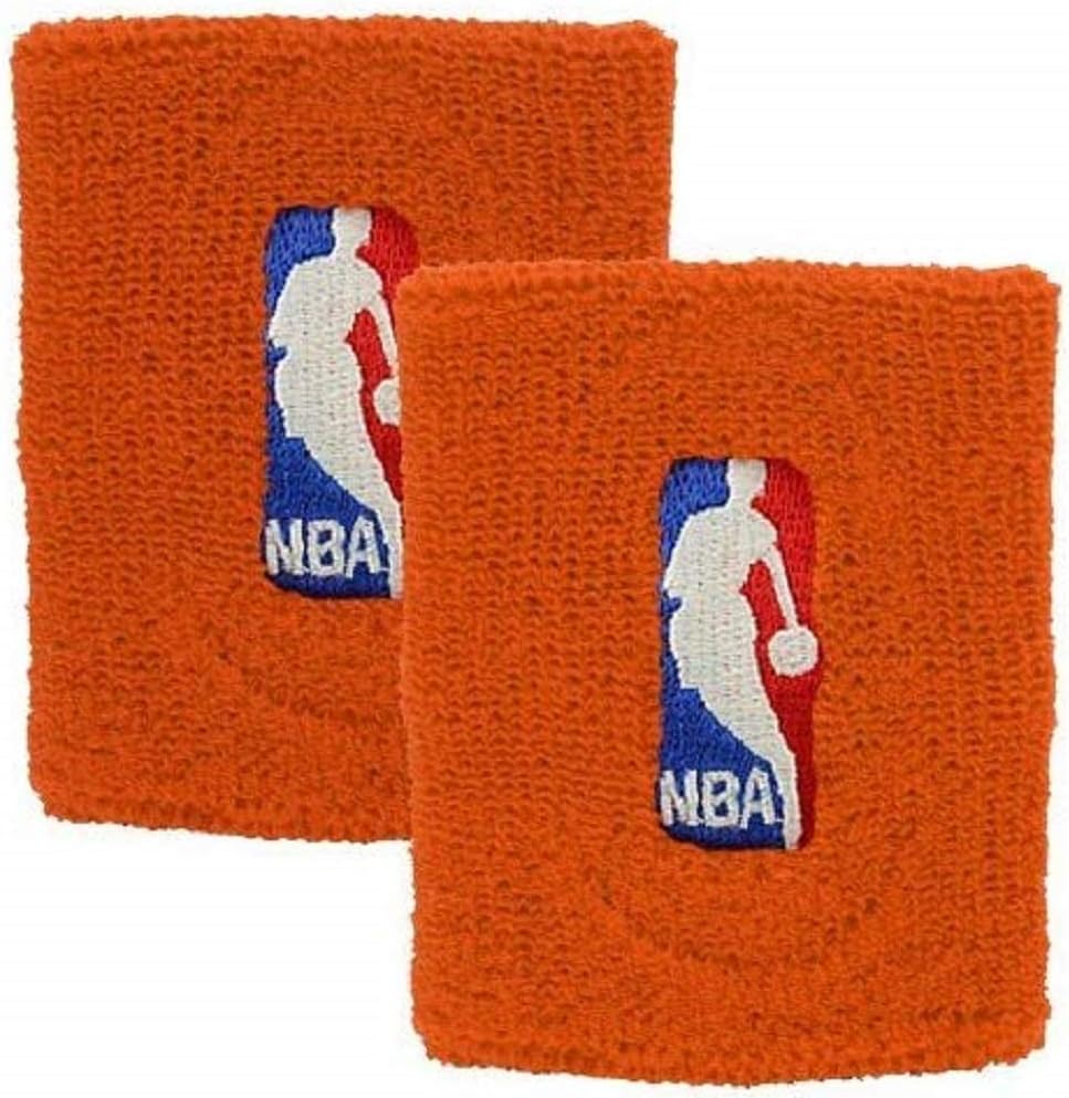 NBA Logoman Basketball Athletic Wristband Accessory 1 Pair (One Size