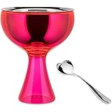 A di Alessi Big Love Bowl and Spoon, Pink -