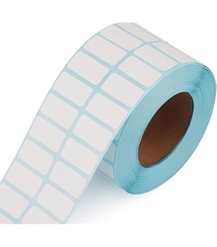 Grevosea Pack Of 840 White Label Stickers Self-Adhesive Labels Sticky Rectangular Address Labels Stickers Blank Labels Stickers For File Folder Envelopes Office And Home (15 Sheets - View #4