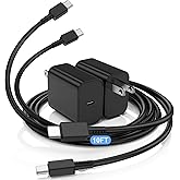 DGVERS 45W Super Fast Charger USB C Port, 2Pack 10FT for Samsung Charger Fast Charging Cord Cable& Samsung Type C Charger Blo