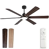 BOOMJOY 60” Ceiling Fans with Lights and Remote