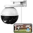 EZVIZ Outdoor Auto-Tracking Camera, 3K, 12 Pre-Set dots Tracking,360° Visual Coverage, Waterproof, Color Night Vision, AI-Powered Person and Vehicle Detection,Two-Way Talk| C8W Pro 3K (4mm)