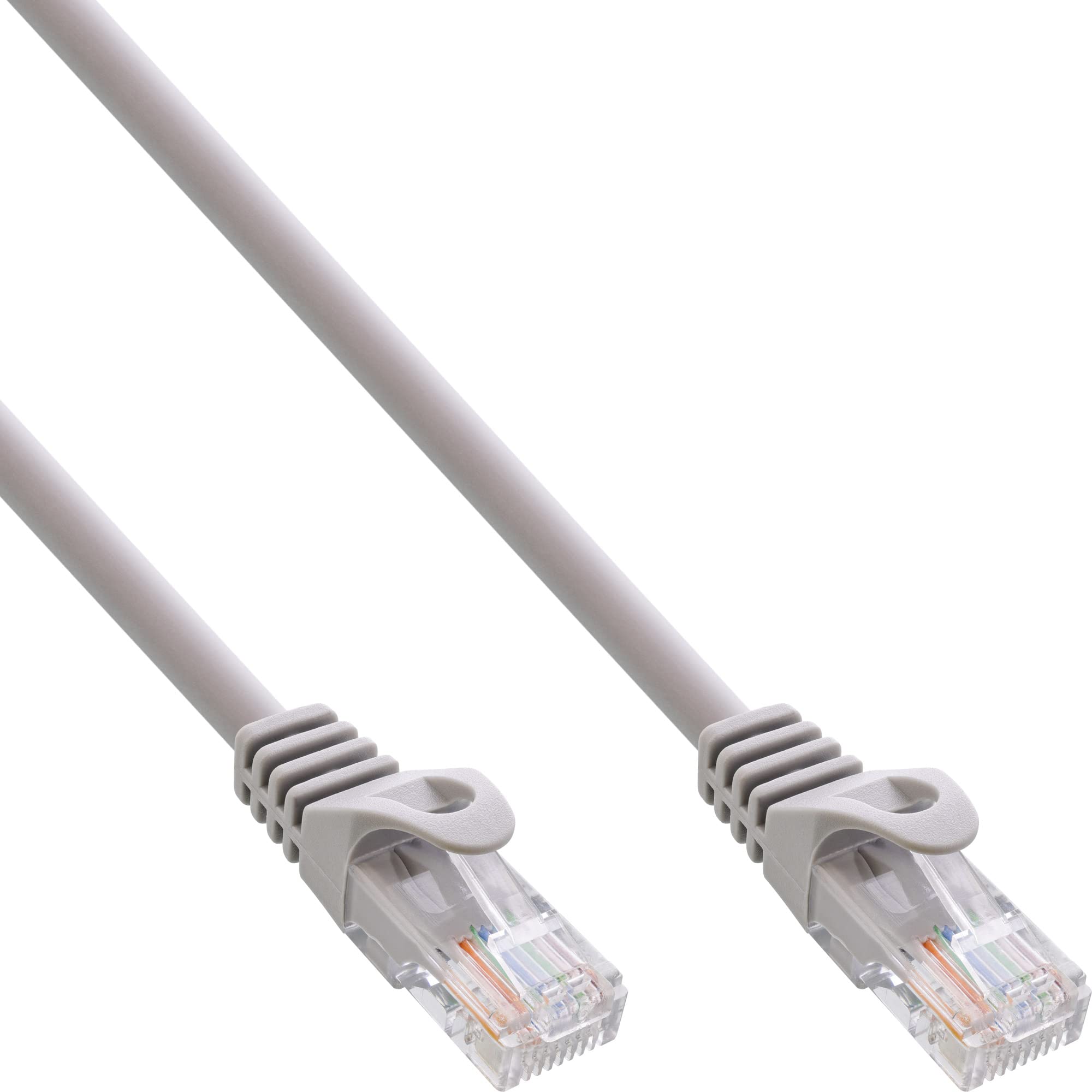 InLine® Patch cord, UTP, Cat.5e, grey, 0.5m