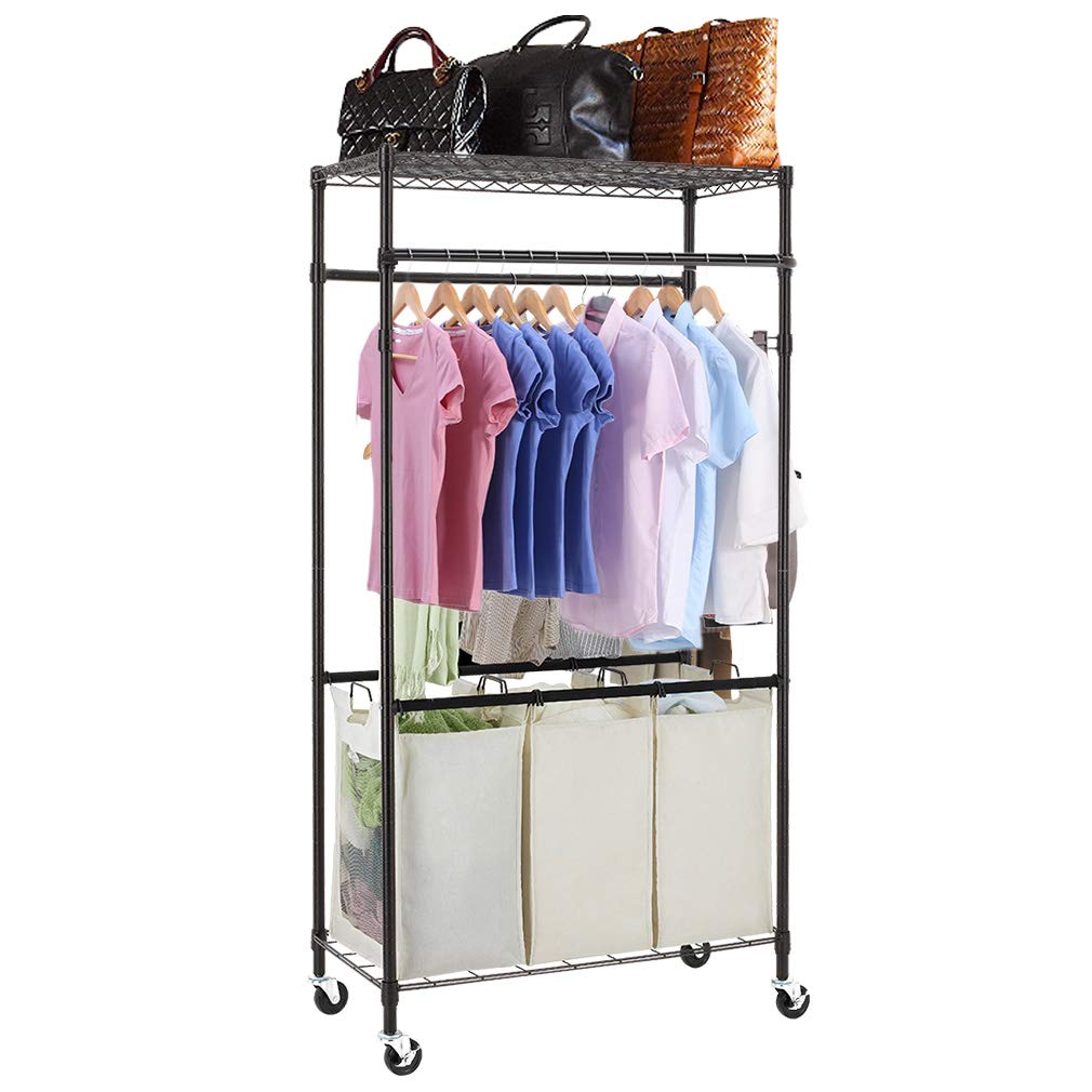 Best laundry hamper with folding table