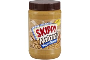 SKIPPY Natural SUPER CHUNK Peanut Butter Spread, 7 g Protein Per Serving, 40 oz.