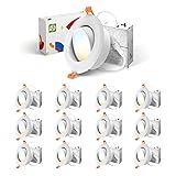 ASD 12 Pack 4 Inch Gimbal LED Recessed Lighting