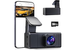 SLEVNYEN Dash Cam, 1080P Dash Camera for Cars with WiFi FHD, Mini Car Camera, Dash Cam Front Built-in 128GB SD Card, 160° Wide Angle,Night Vision,Loop Recording,24H Parking Monitor