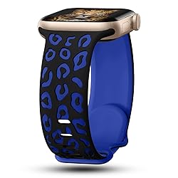 CreateGreat Sport Leopard Engraved Bands Compatible
