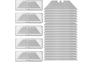 RIGHTWELL 50 Pack Utility Knife Blades, SK5 Steel Box Cutter Blades Replacement Blades, Razor Standard Blades for Most Standa