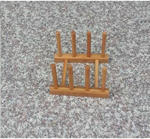 3/5/7 Dishes Wooden Plate Rack Books Wood Stand Display Holder Lids Holds Photo Frame Stander Holder DIY Decor CYF9119 3 Dishes Wood