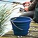 Infusion Living Collapsible Bucket, Stainless Steel and Silicone, 2-Gallon Capacity