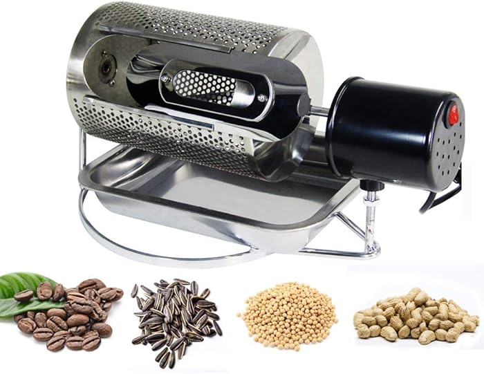JIAWANSHUN 250g Household Coffee Roaster Coffee Beans Roaster Used in Gas Stove or Alcohol Stove110V