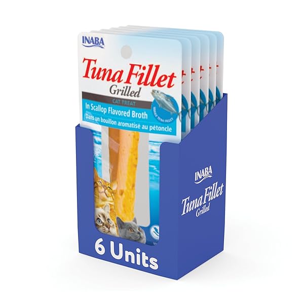 INABA PREMIUM HAND-CUT GRILLED TUNA FILLET CAT TREATS/TOPPER...