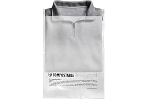 Eco Friendly Clear Poly Bags with Suffocation Warning - 12" x 15" (100 Count) - Strong Self Seal - Biodegradable Premium Fros