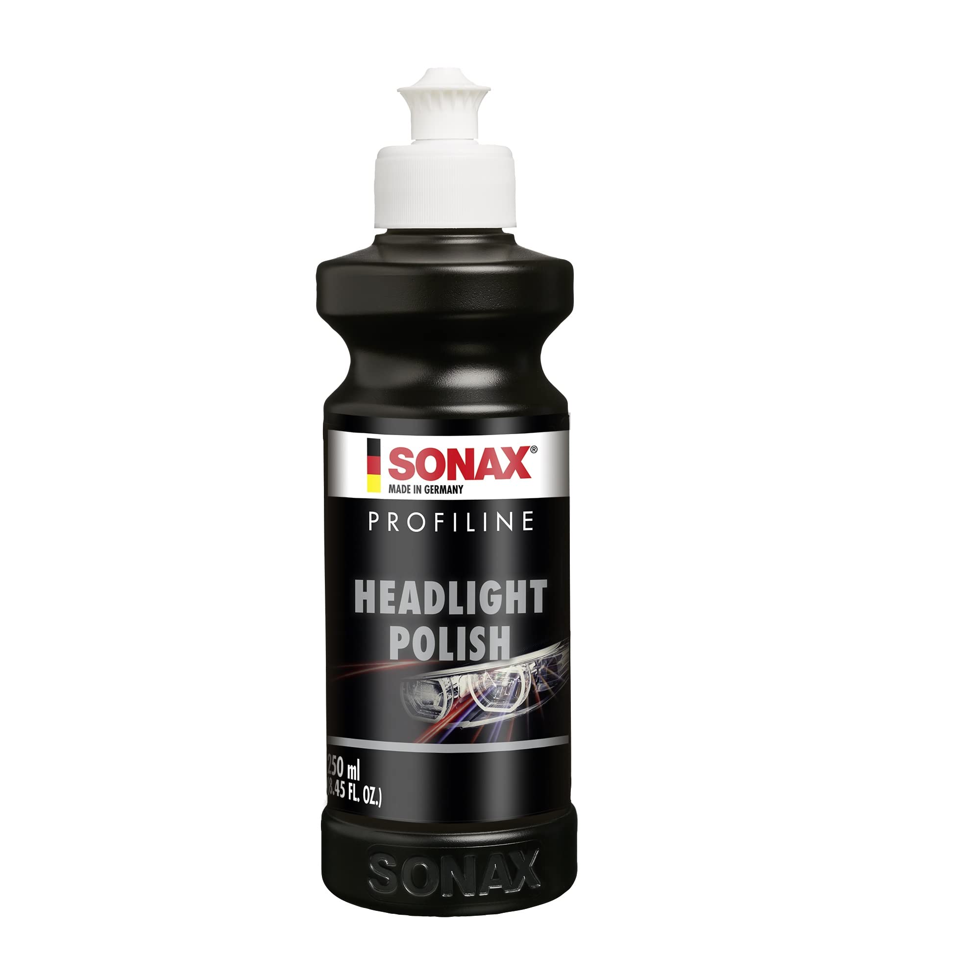 SONAX PROFILINE Headlightpolish (250 ml) - Special Paste for Headlights. Removes Yellowing and Matt Spots. Increases Driving Safety. Improves Vehicle’s Overall Look | Item No.02761410