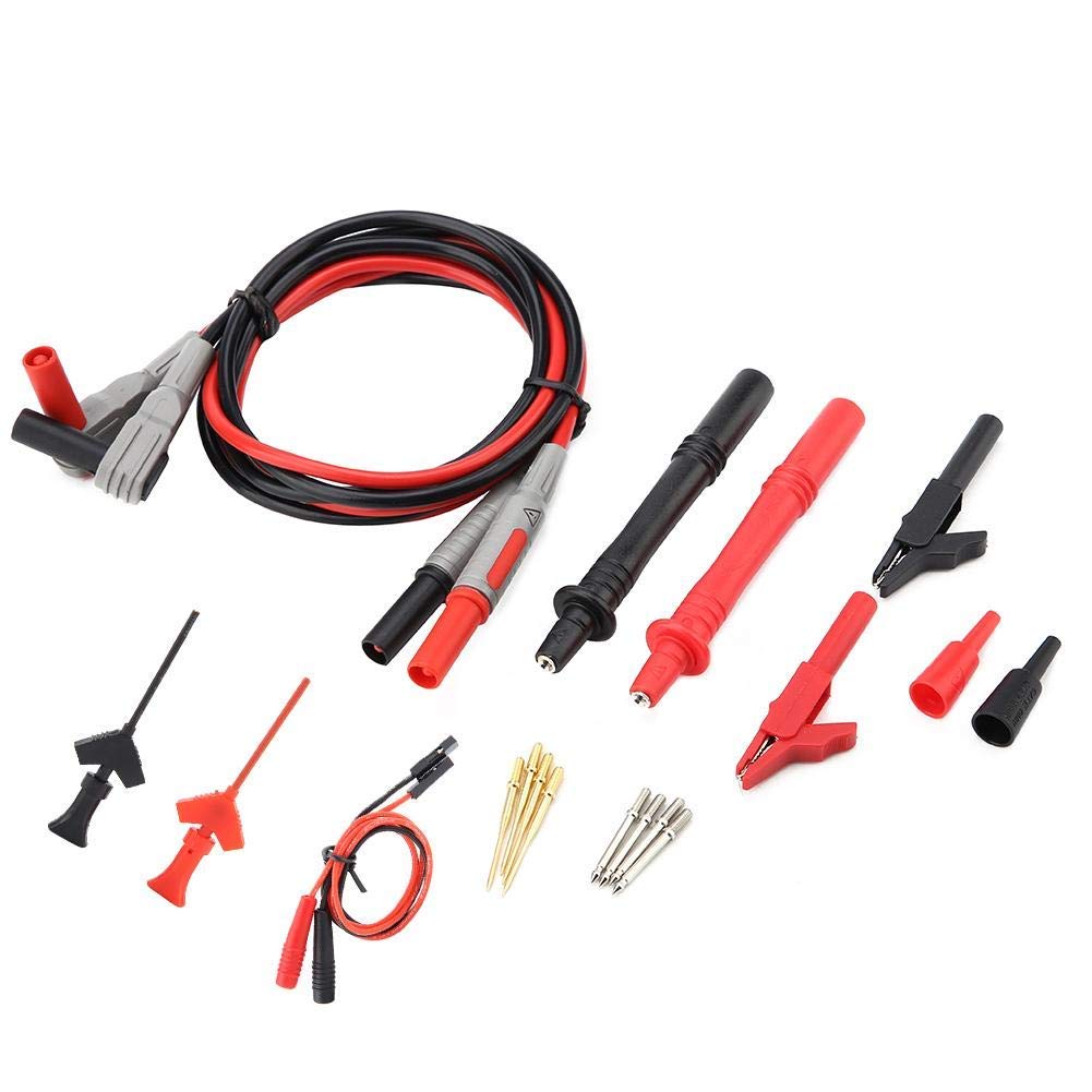 1M Multimeter Test Leads Electronic Digital Test Lead Kit with Crocodile Clips Replaceable Probe Tips Set