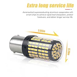 2Pack 1157 LED Brake Light Bulb, 12V-24V BAY15D