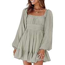 Dokotoo Square Neck Summer Dresses for Womens Fashion 2025