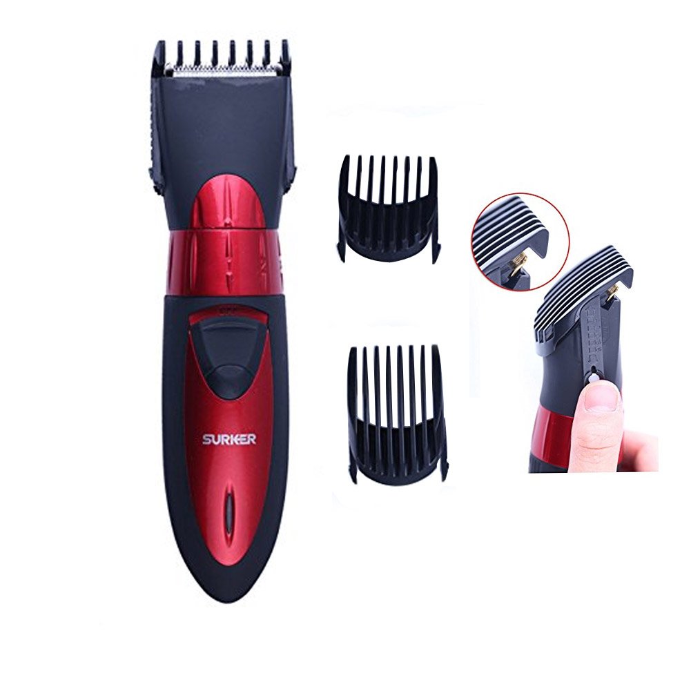 Hairdressing Large Black Hair Clipper Beard Trimmer Rule SURKER Waterproof Adjustable