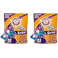 Arm & Hammer Plus OxiClean With Odor Blasters Laundry Detergent 5-IN-1 Power Paks, 42CT (Packaging may vary) (Pack of 2)