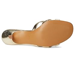 Steve Madden Women's Cary Heeled Sandal, Gold