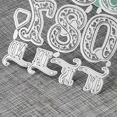 Number Metal Cutting Dies Stencil Scrapbooking Embossing Card Craft Cutting Dies Stencils - Thumbnail 5