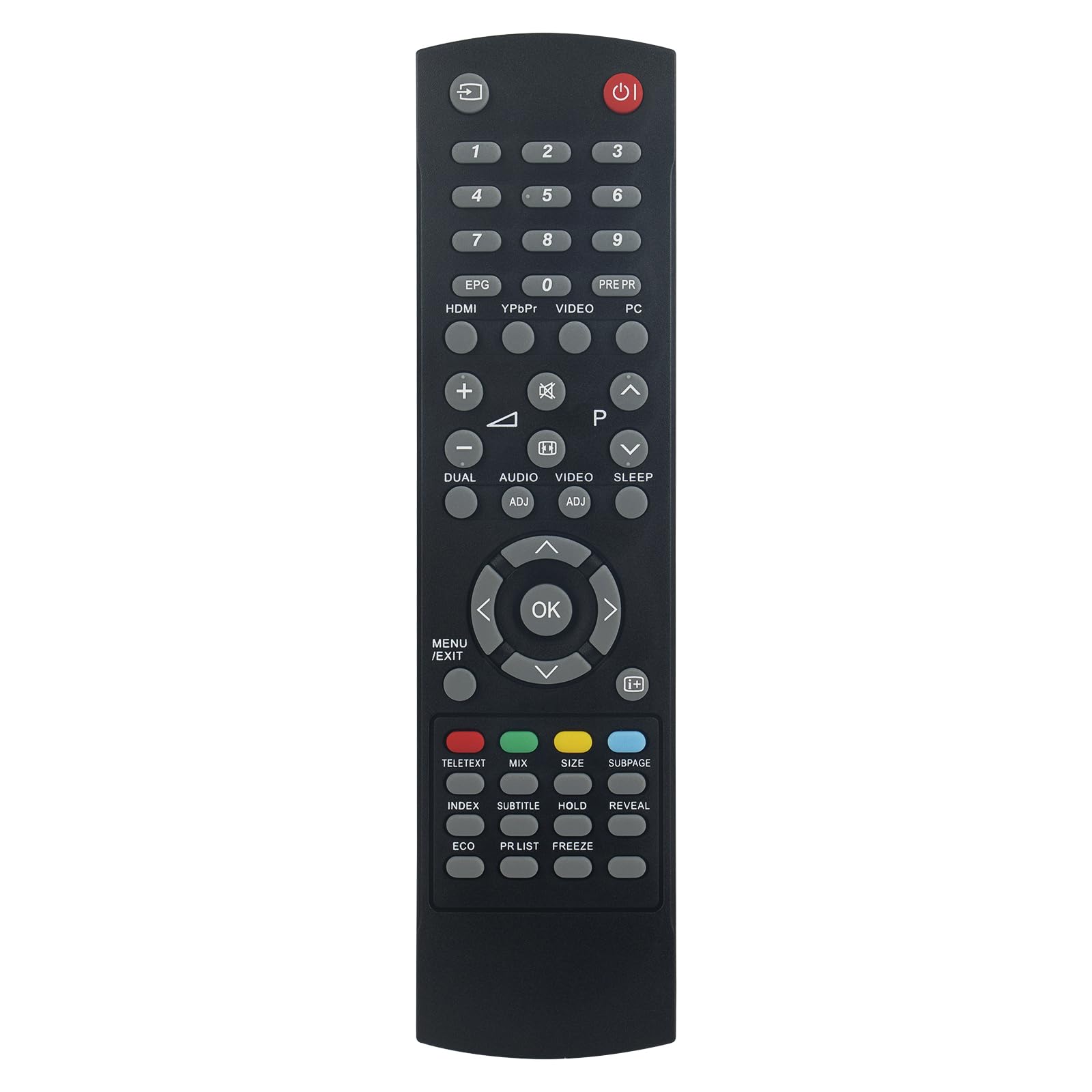 GJ210 VINABTY Replacement Remote Control Fit for Sharp LCD COLOUR TELEVISION LC-19SH7E LC-26SH7E LC-32SH7E LC-42SH7E LC-19S7RU LC-26S7RU LC-32S7RU