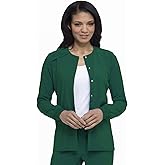 Dickies Scrub Jackets For Woman Snap Front Warm-up Jacket With 2 Pockets - DK305
