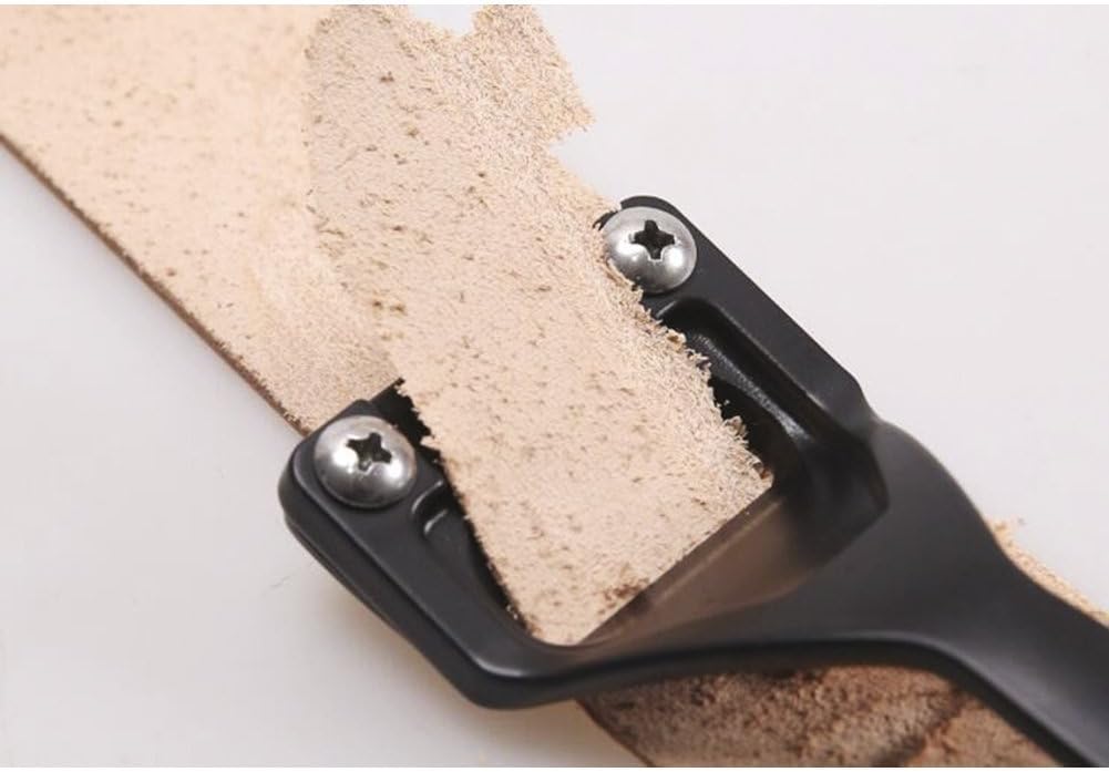 Leather Super Skiver for Thinning with 3 Blades Leather Professional Leathercraft Handmaking Tools of Super Skiver Skiving Tool for Folds Bends - Image 5