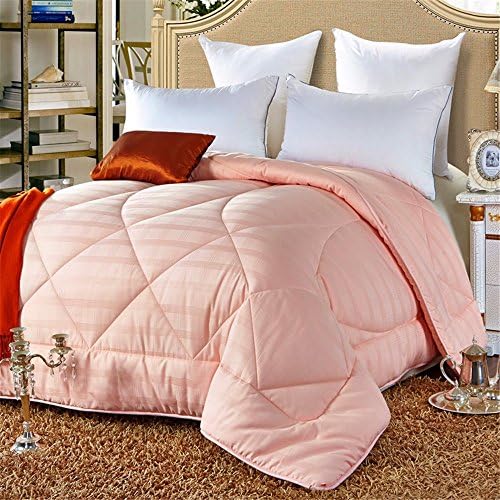 All-Season Comforter Duvet Insert, Cashmere Jacquard quilt, Plush Feather Quilt Core, 95% goose feather blanket,150cmx210cm-White