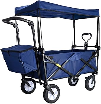 creative outdoor push pull collapsible folding wagon stroller cart for kids