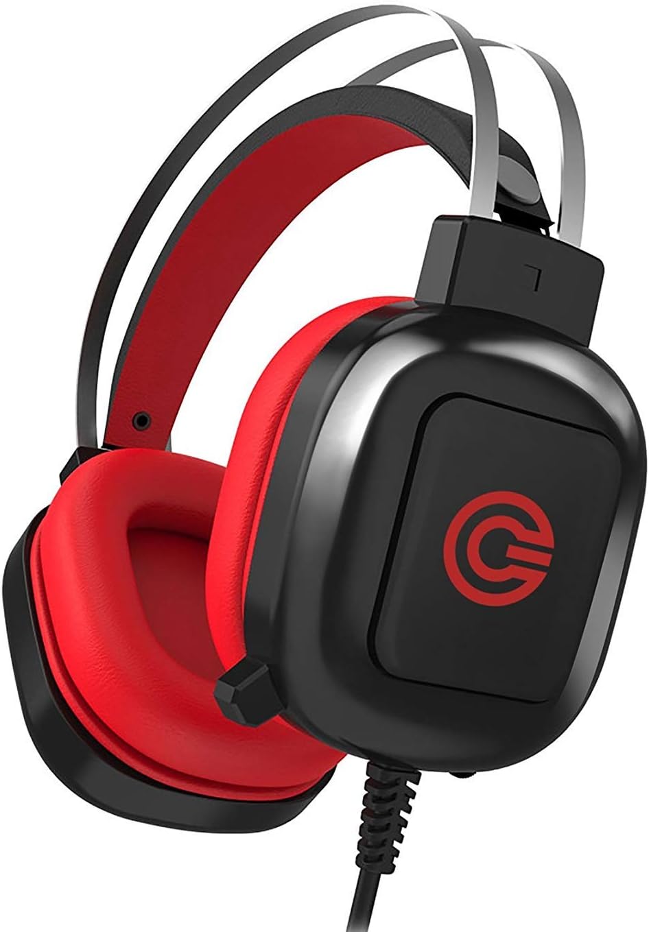 Circle Battle Pro Over Ear Gaming Headphone Headset with Mic (Red/Black)