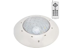 Luqeeg Pool Light, IP68 Waterproof, 11 Inch Remote Control, AC12V LED Swimming Pool Spa Light, Colorful RGB, Wall Mounted, Co