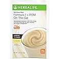 Herbalife Formula 1 + PDM On The Go: 24g of Protein 7 Packets per Box (Cookies and Cream + Vanilla), Protein For Energy and Nutrition, sustain Energy and Satisfy Hunger