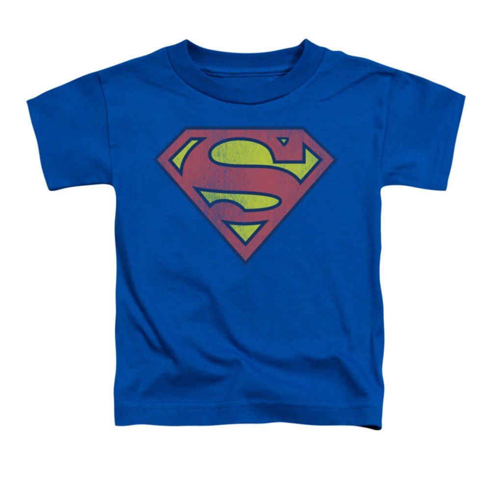 Toddler Superman Retro Supes Logo Distressed Baby T