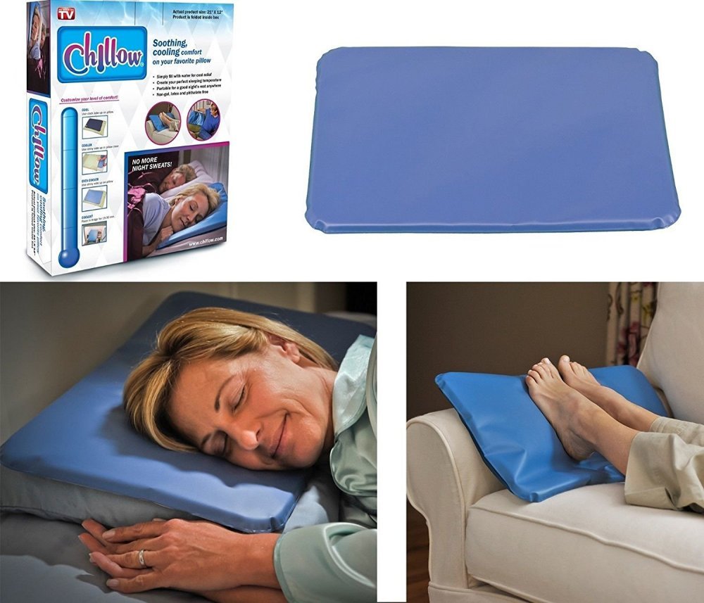 New Chillow Cooling Pillow Pad Device Insert Comfort Sleeping