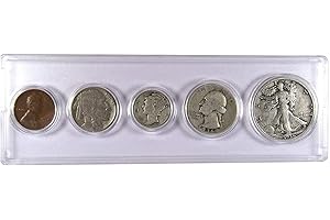 1936 Year Set 5 Coins in Circulated or Better Condition Collectible Gift Set