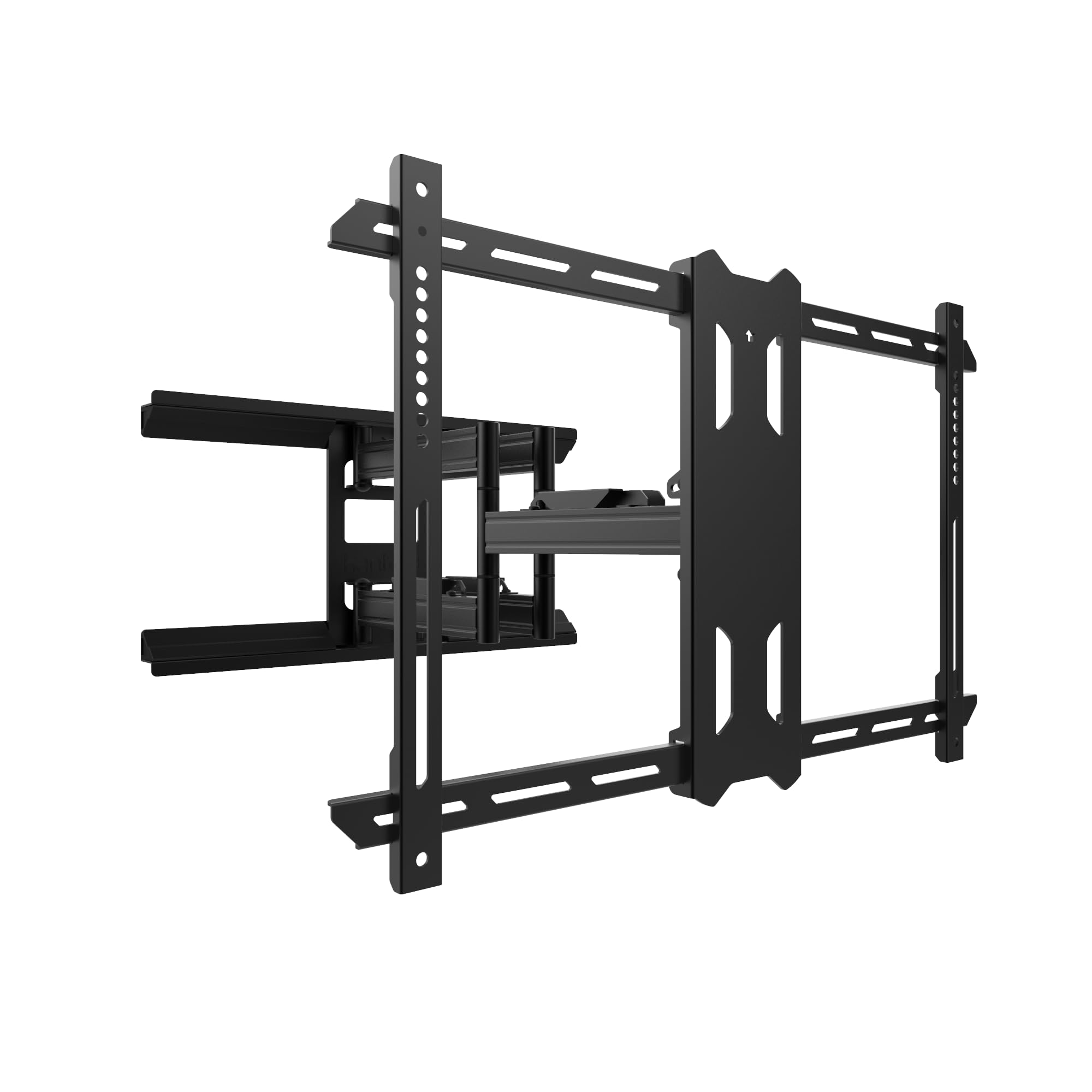 Kanto PDX650 Full Motion Articulating TV Wall Mount for 40" to 90" TVs | Low Profile with 22" Extension | Integrated Cable Management | Swivel and Tilt Capable | Black