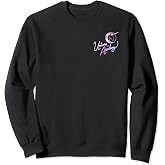 Unicorn Academy Nouveau Magic Graphic Front and Back Print Sweatshirt