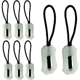 Coufce 8pcs Luminous Zipper Pulls Glow in Zipper Tags Night Safety Puller Head for Outdoor Mountaineering, Camping, Backpacks, Jackets, Luggage, Handbags