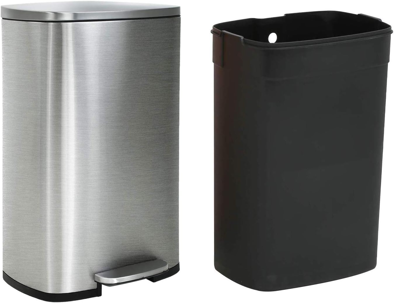 trash can with lid stainless steel