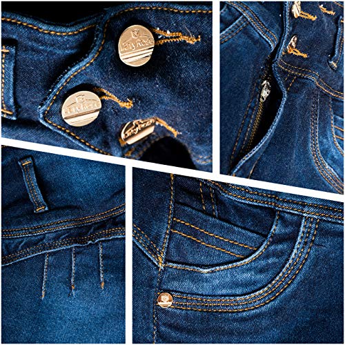 Laty Rose 2016 Jeans Colombianos Levanta Cola Blue Denim Butt Lifter Jeans Dark Blue 9