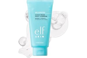 e.l.f. SKIN Holy Hydration! Clean Freak Daily Cleanser, Gentle Hydrating Gel Face Cleanser, Made With Hyaluronic Acid, Vegan 