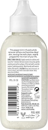 Mylee Cuticle Remover Gel with Peppermint Oil 50ml - Softens Dry Cuticles view 9