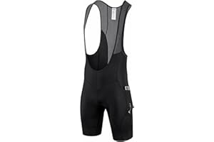Przewalski Men’s 3D Padded Cycling Bike Bib Shorts, Bicycle Biking Bib Shorts