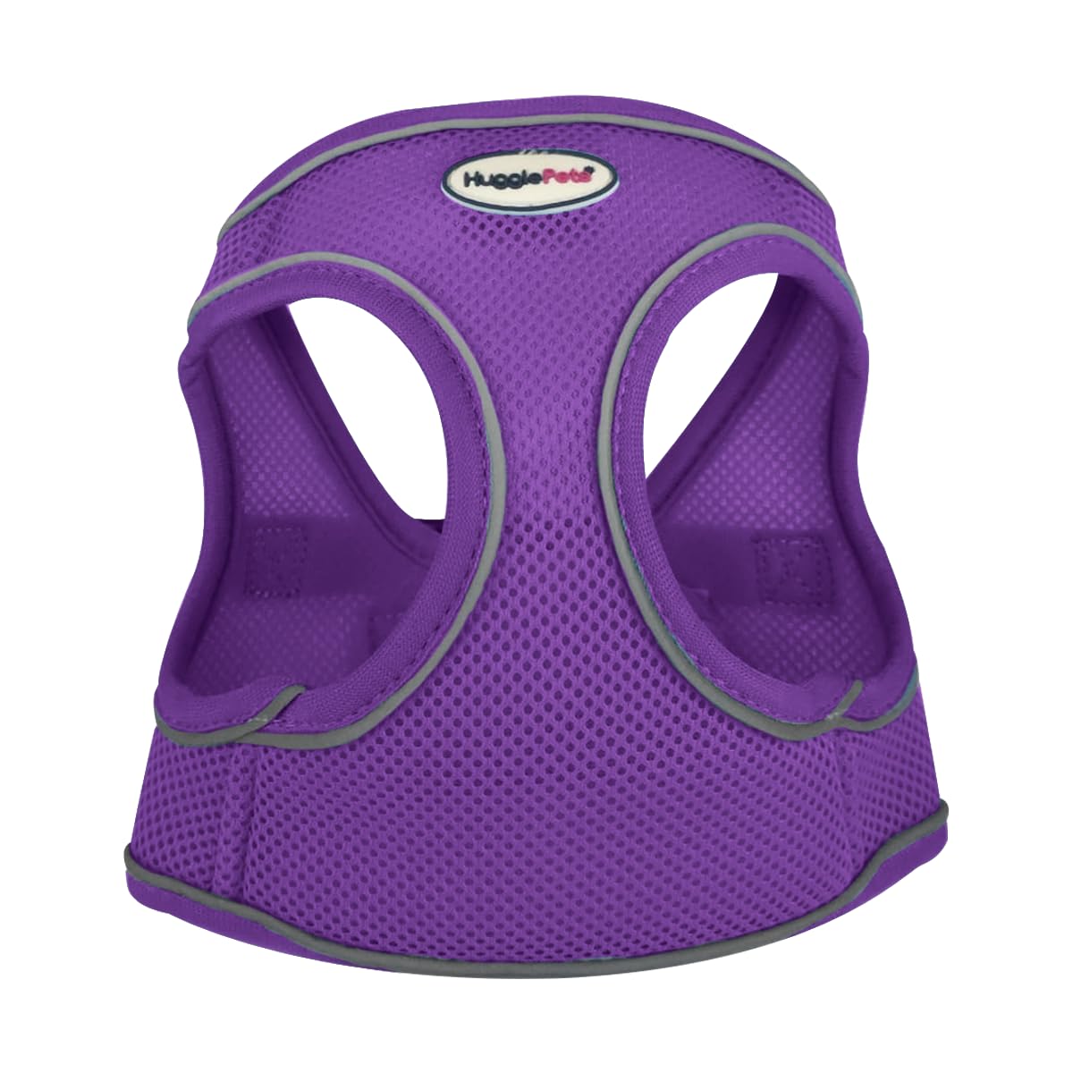 HugglePets Air Mesh Step In Dog Harness - Purple (Extra Small - 30-37cm) Strong & Secure Lightweight & Breathable Harness for Small Dogs with Reflective Lining.