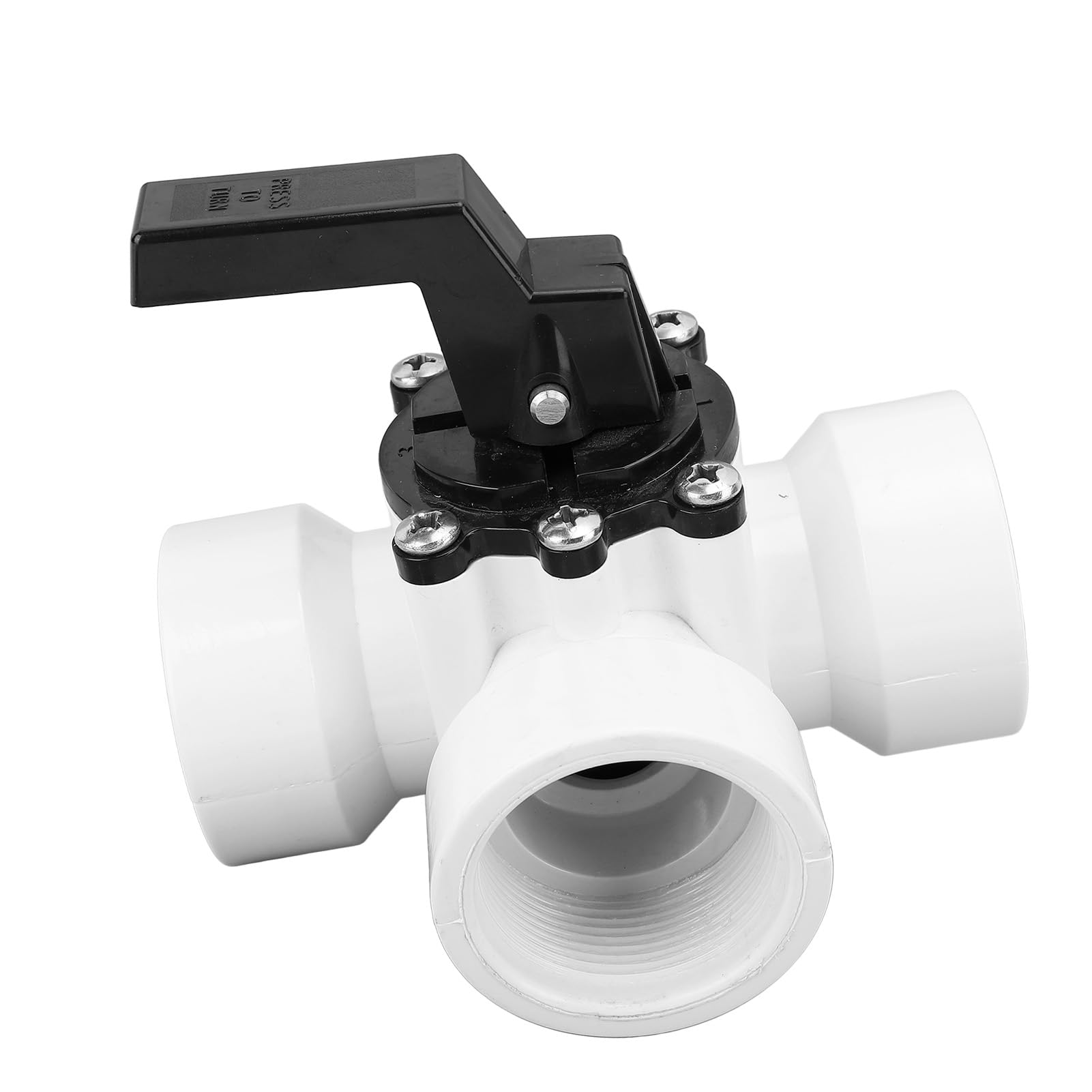 Premium Plastic 3 Way Pool Diverter Valve 3 Way Valve Pool Easy Installation Pool Function, Water Control, G1-1/2in Thread 3 Way Valve for Swimming Pool, SPA FAI da te Accessori e Parti